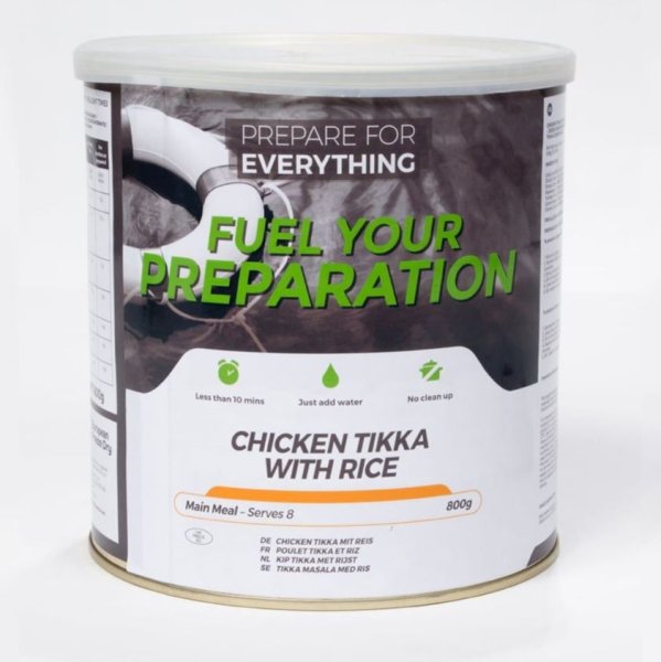 Fuel Your Preparation | Chicken Tikka with Rice| Frysetørket mat | 800g