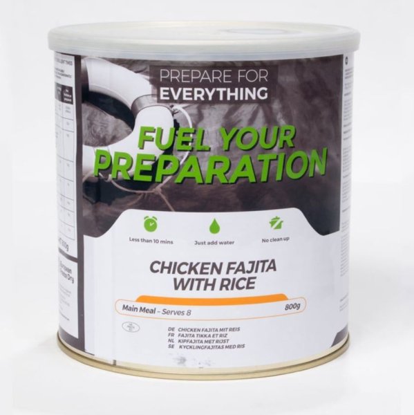Fuel Your Preparation | Chicken Fajita med ris | Frysetørket mat | 800g