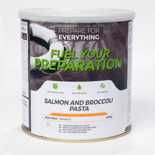 Fuel Your Preparation | Pasta med laks og brokkoli | Frysetørket mat | 800g