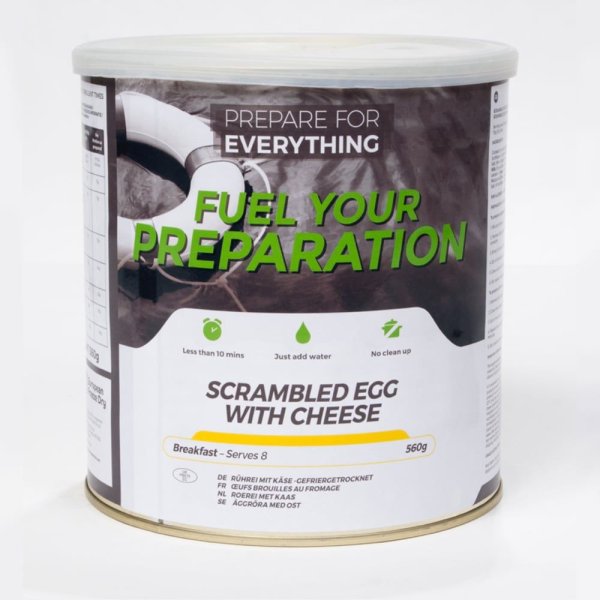 Fuel Your Preparation | Scrambled Egg with Cheese | Frysetørket mat | 560g