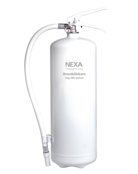 Brannslukningsapparat Nexa Fire & Safety White 6 kg