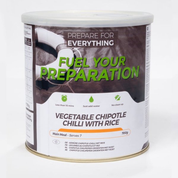 Fuel Your Preparation | Vegetable Chilli with Rice | Frysetørket mat | 700g