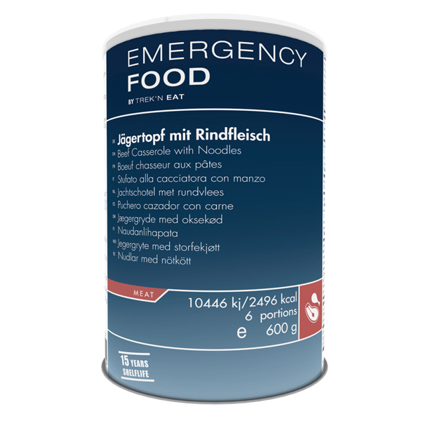 Emergency Food | Biffgryte med nudler | Frysetørket mat | 600g