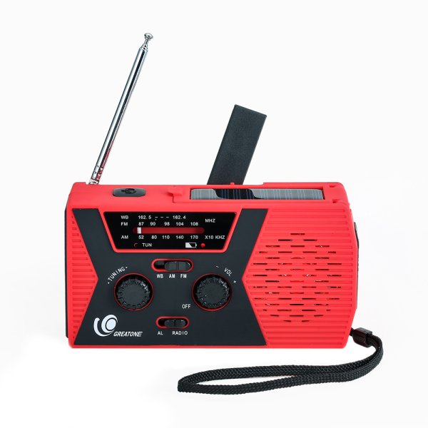 HY-018 | Solceller | Powerbank 2000 mAh | Nødradio