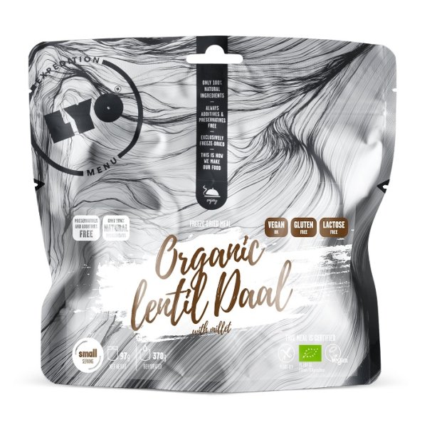 LyoFood | Organic lentil Dal with millet | Frysetørket mat | 97g
