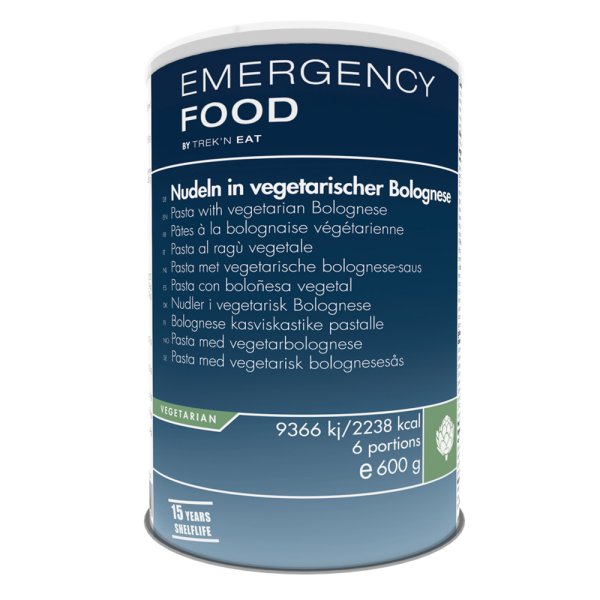 Emergency Food | Pasta med vegetarisk bolognese | Frysetørket mat | 600g