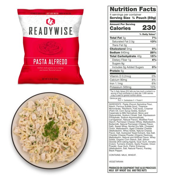 ReadyWise Food Supply | Frysetørket mat | Måltidspakke | 6580g