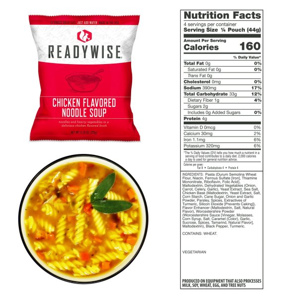 ReadyWise Food Supply | Frysetørket mat | Måltidspakke | 6580g