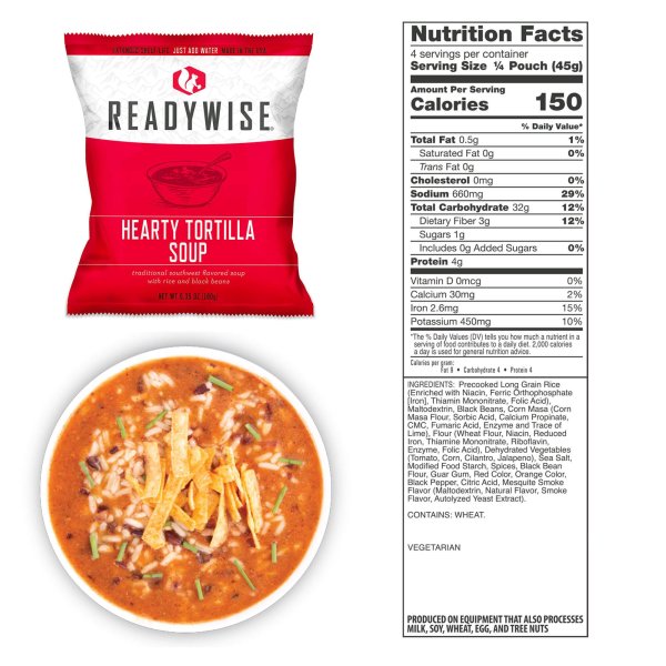 ReadyWise Food Supply | Frysetørket mat | Måltidspakke | 6580g