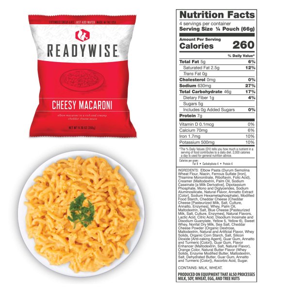 ReadyWise Food Supply | Frysetørket mat | Måltidspakke | 6580g