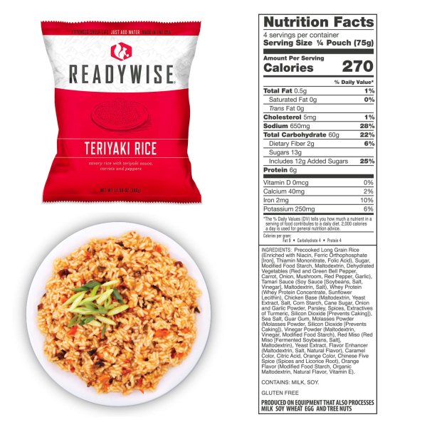 ReadyWise Food Supply | Frysetørket mat | Måltidspakke | 6580g