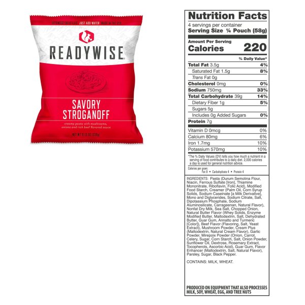 ReadyWise Entree Bucket | Frysetørket mat | Måltidspakke | 3360 g