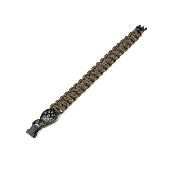 Paracord-kompass K2023 9 tommer grønt