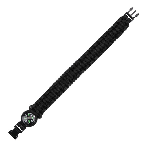 Paracord-kompass K2023 9 tommer svart