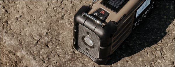 Sangean MMR99 Desert Tan | Solceller | Powerbank 2600 mAh | Nødradio