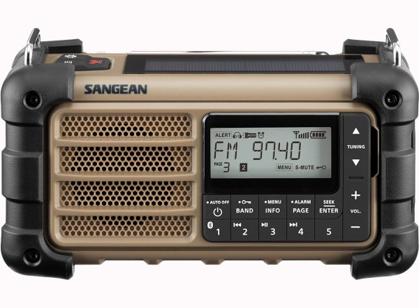 Sangean MMR99 Desert Tan | Solceller | Powerbank 2600 mAh | Nødradio