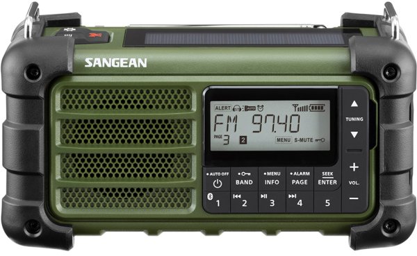 Sangean MMR99 Green | Solceller | Powerbank 2600 mAh | Nødradio