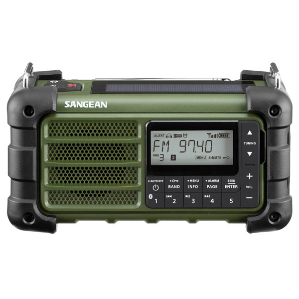 Sangean MMR99 Green | Solceller | Powerbank 2600 mAh | Nødradio
