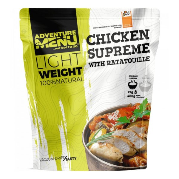 Adventure Menu | Kylling supreme med ratatouille Stor porsjon | Frysetørket mat | 113g
