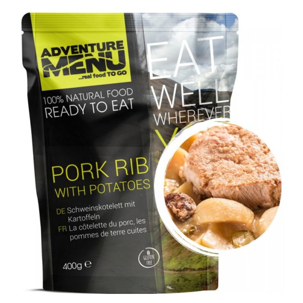 Adventure Menu | Pork rib with boiled potatoes | MRE | 400g