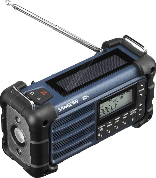 Sangean MMR99 DAB Blue | Solceller | Powerbank 2600 mAh | Nødradio