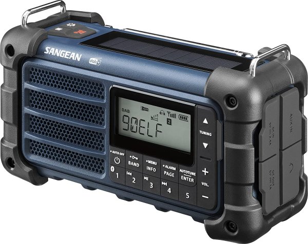 Sangean MMR99 DAB Blue | Solceller | Powerbank 2600 mAh | Nødradio