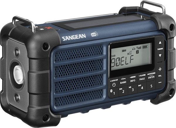 Sangean MMR99 DAB Blue | Solceller | Powerbank 2600 mAh | Nødradio