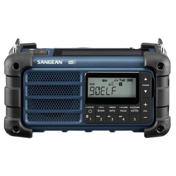 Sangean MMR99 DAB Blue | Solceller | Powerbank 2600 mAh | Nødradio