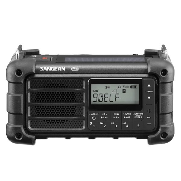 MMR99 DAB Black | Solceller | Powerbank 2600 mAh | Nødradio