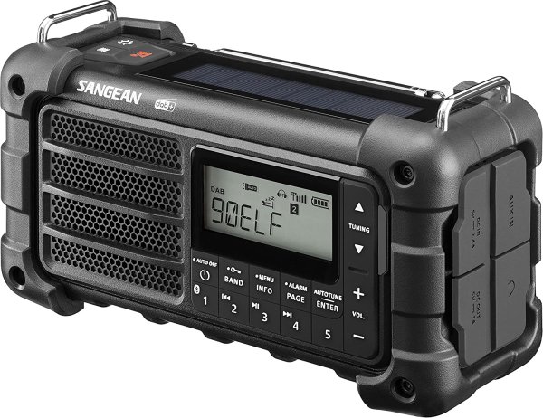MMR99 DAB Black | Solceller | Powerbank 2600 mAh | Nødradio