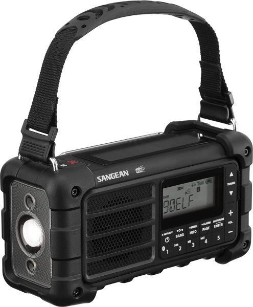MMR99 DAB Black | Solceller | Powerbank 2600 mAh | Nødradio