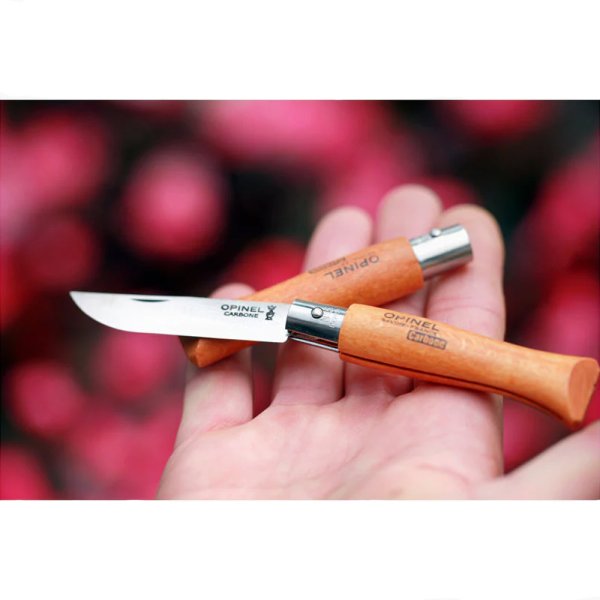 Opinel No 05 foldekniv i karbonstål