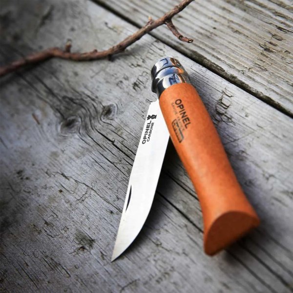 Opinel No 09 foldekniv i karbonstål
