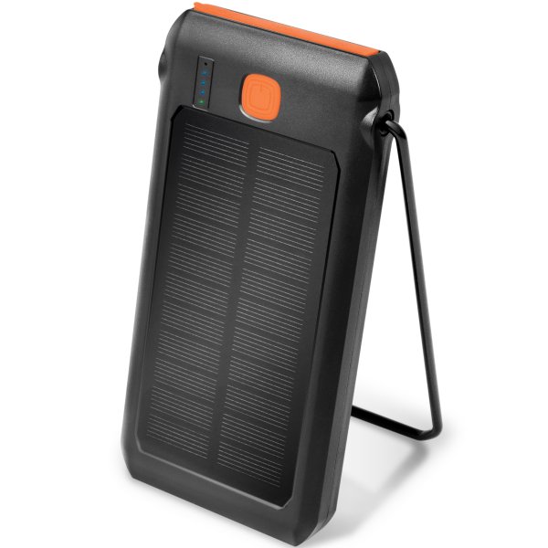 Powerbank med solceller 10 000 mAh
