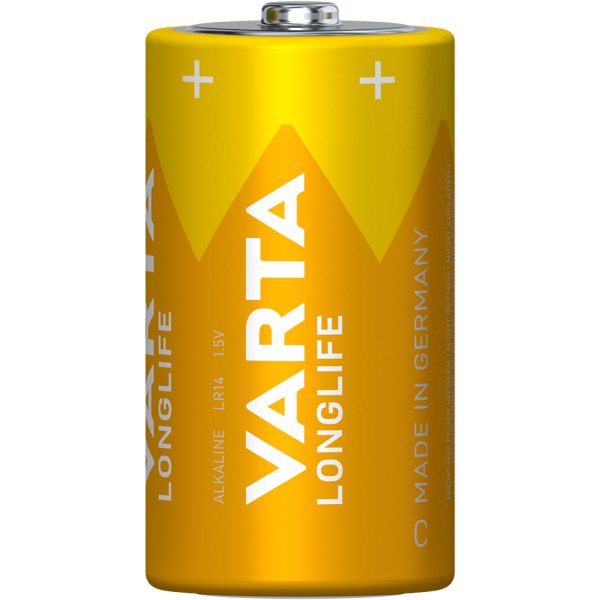 Varta Longlife C-batteri i 2-pakning