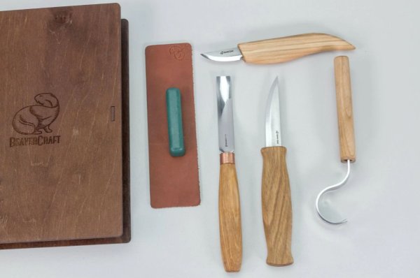 BeaverCraft Treskjærerknivsett S43 Bok