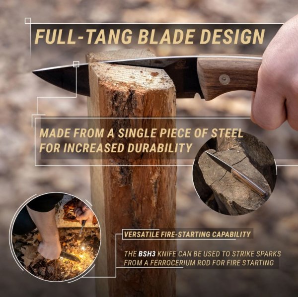 BeaverCraft Bushcraft-kniv BSH3