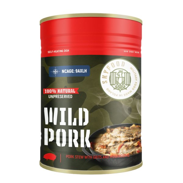 Sky Food | Villsvin Selvoppvarmingsboks | MRE | 400g