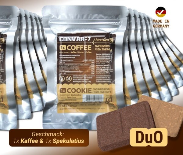 Convar Emergency Food | NextGen Energy Bar Cookie & Coffee 10 year shelf life | 120g