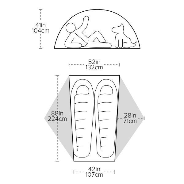 Big Agnes Copper Spur UL2 Lichen Green | Telt | 2 personer