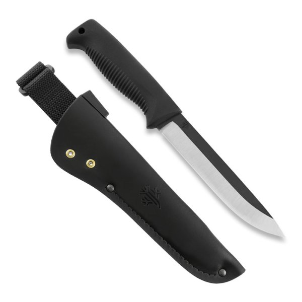 Peltonen M95 Ranger Puukko | Ubelagt | TPE-svart | Lærsvart