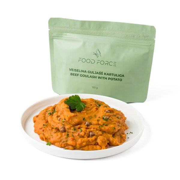 Food Force | Gulasj med potet og oksekjøtt | Frysetørket mat | 150g