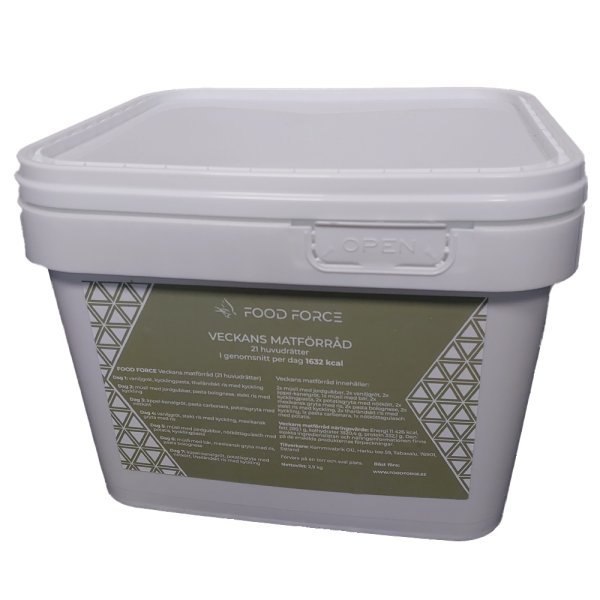 Food Force | One Week Bucket | Frysetørket mat