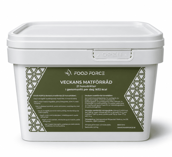 Food Force | One Week Bucket | Frysetørket mat