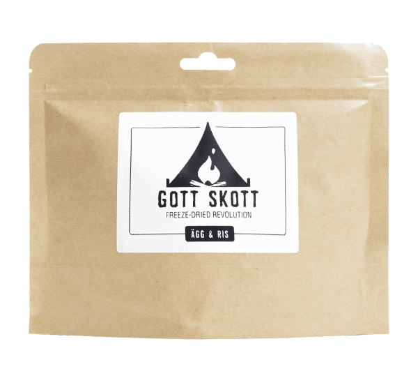 Gott Skott | Egg og ris frysetørket | Friluftsmat | 110g
