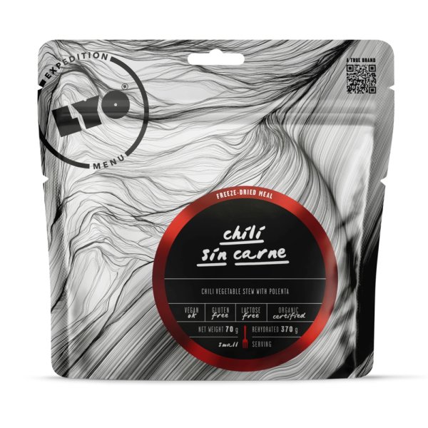 LyoFood | Organic Chili Sin Carne | Frysetørket mat | 70g