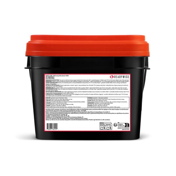 Readywise Coffee | 360 porsjoner | Lang holdbarhet | 680 g