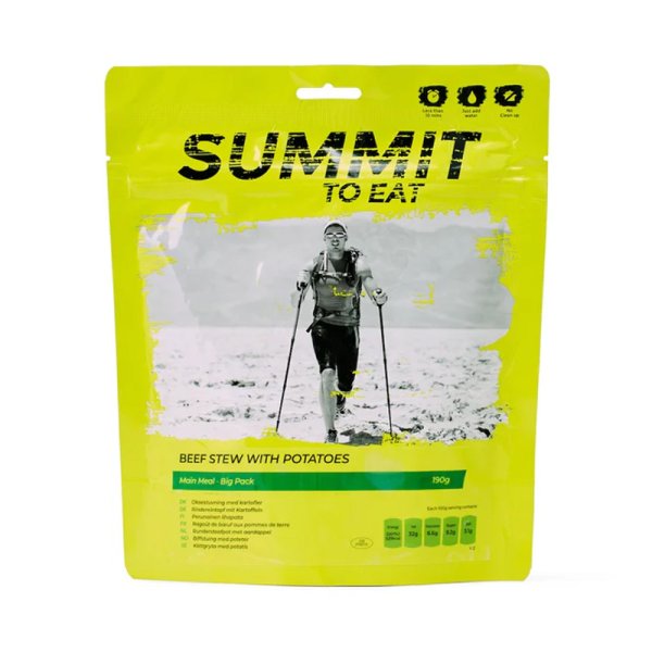 Summit To Eat | Biff- og potetgryte | Frysetørket mat | 190 g