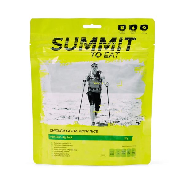 Summit To Eat | Kylling Fajita med ris | Frysetørket mat | 213 g