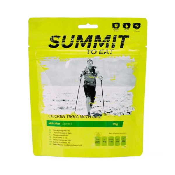 Summit To Eat | Kylling Tikka med ris | Frysetørket mat | 126 g